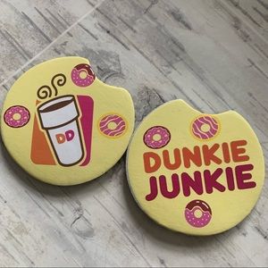 2/$15 Dunkie Junkie  Custom Car Coaster